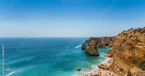 Fototapeta Naklejka Na Ścianę i Meble -  Beach at Lagoa, Algarve, Portugal