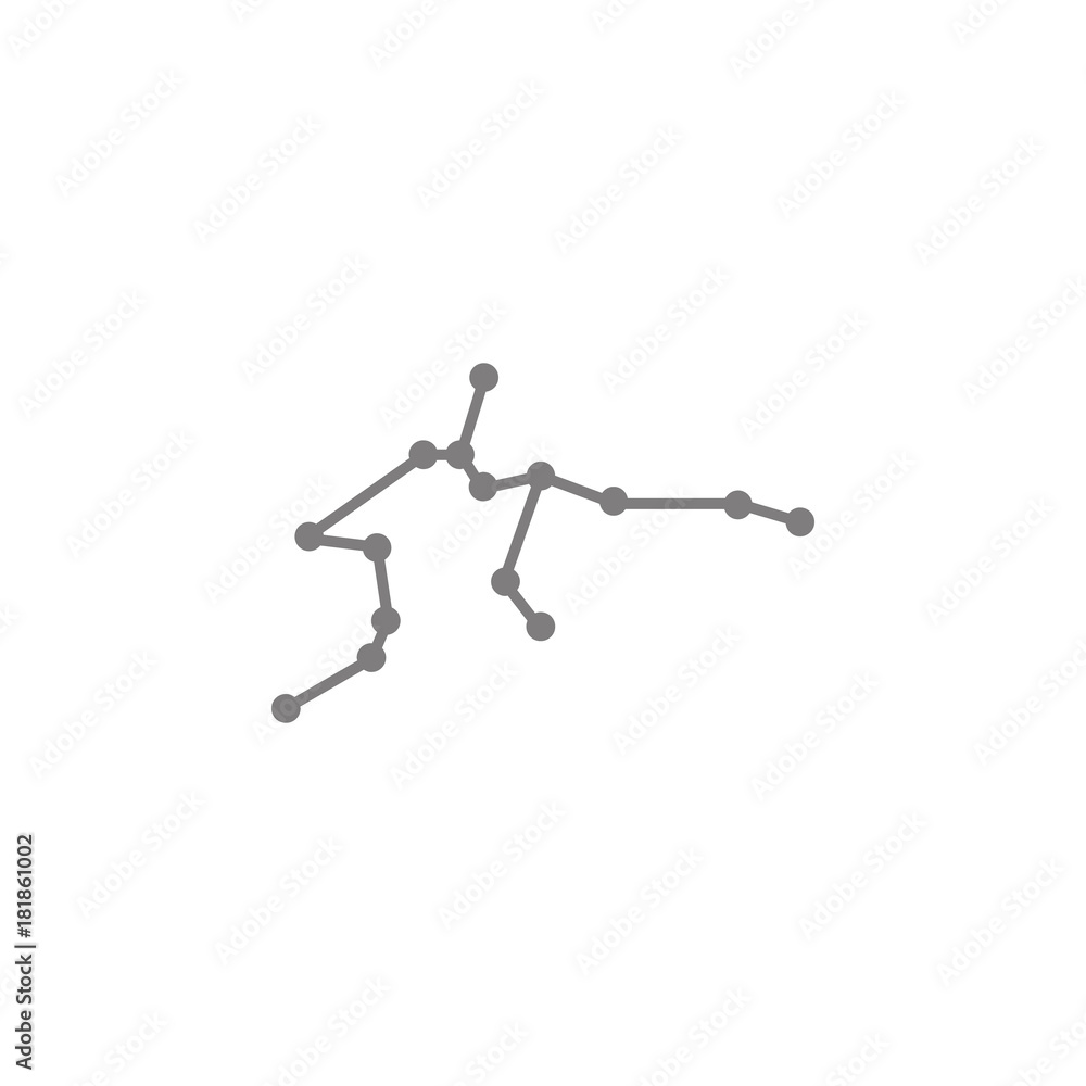 constellation and part of zodiacal system Aquarius icon. Web element. Premium quality graphic design. Signs symbols collection, simple icon for websites, web design, mobile app, info graphics