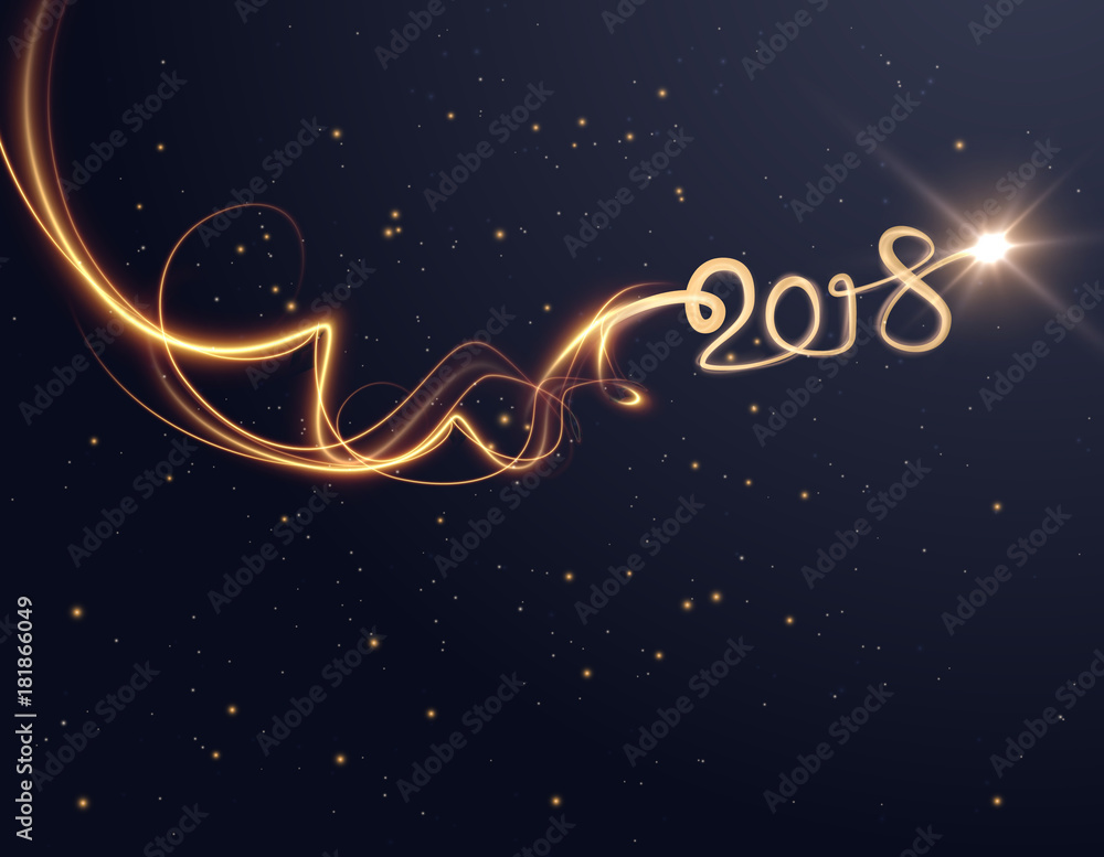 2018 New year background. Vector EPS10. 2018 New year background. Vector EPS10.