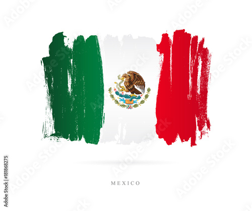 Flag of Mexico. Abstract concept