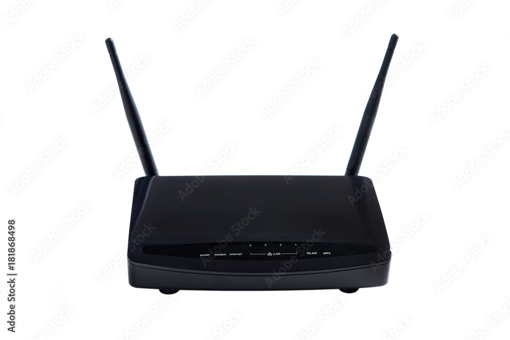 Wireless router isolated on white background Wireless router isolated on white background