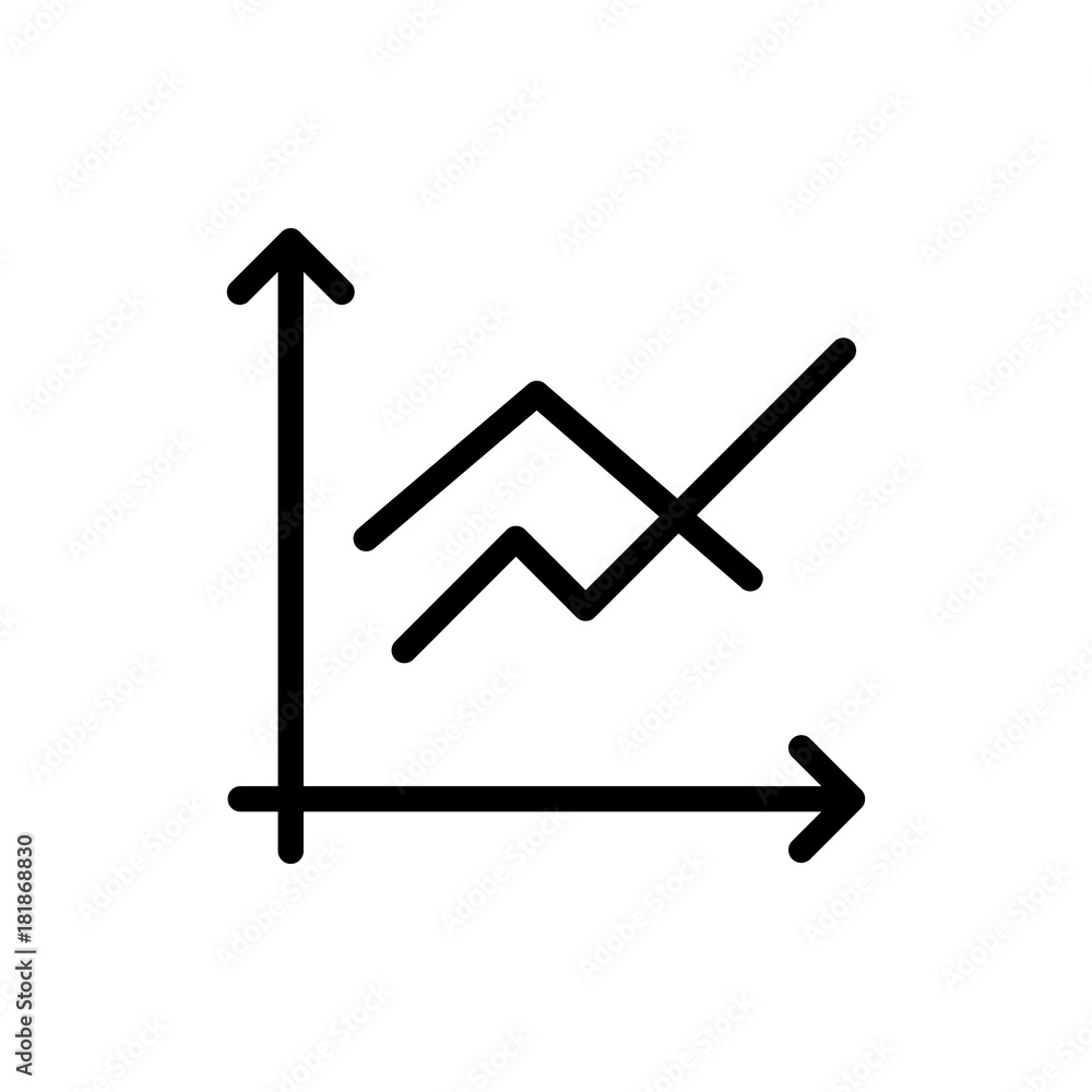 Growth line icon