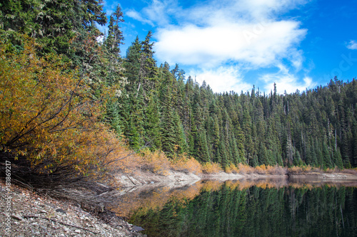 A panoramic view of mirror lake 