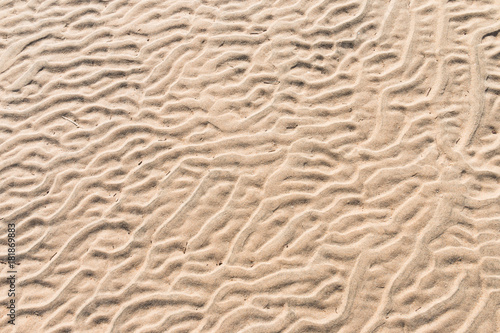 Waves washed beach pattern