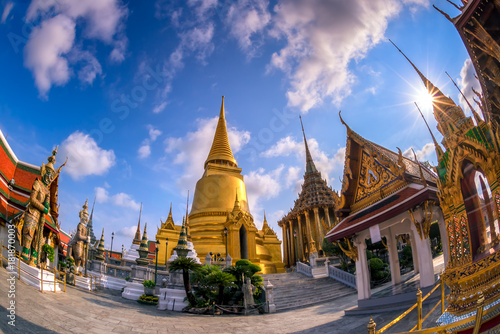 Wat Phra Kaew, Temple of the Emerald Buddha Wat Phra Kaew is one of Bangkok's most famous tourist sites and it was built in 1782 at Bangkok, Thailand © Travel mania
