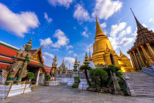 Wat Phra Kaeo, Temple of the Emerald Buddha Wat Phra Kaeo is one of Bangkok's most famous tourist sites and it was built in 1782 at Bangkok, Thailand © Travel mania