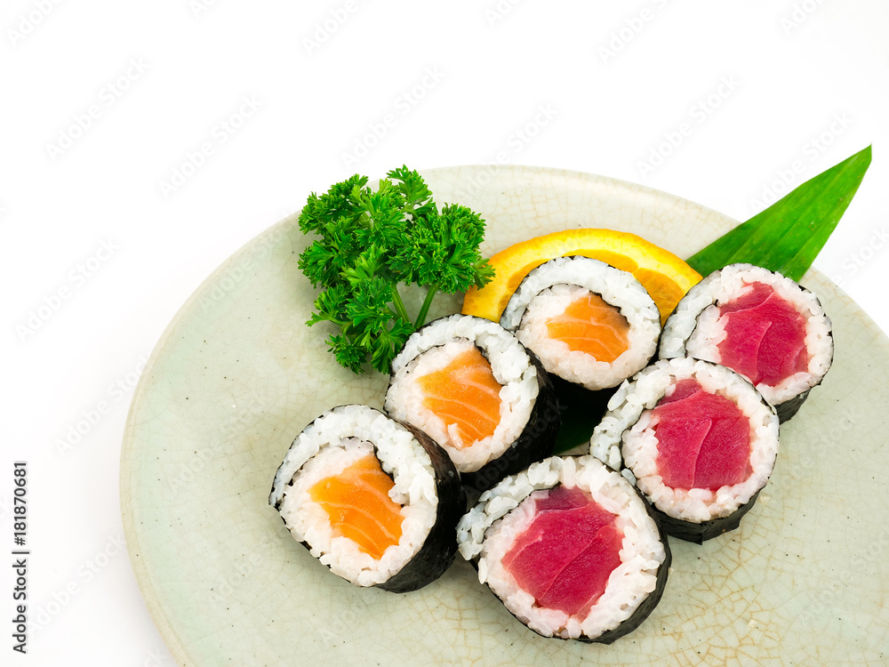  salmon and tuna sush