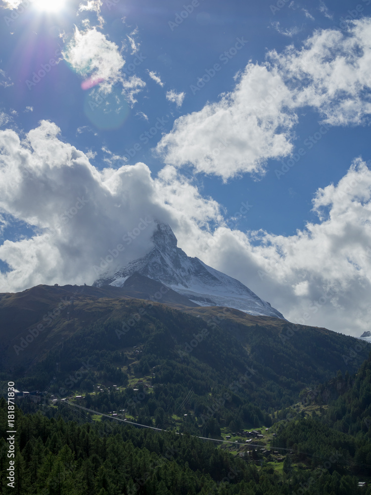 Gorner Glacier, Switzerland, view from Zermatt.