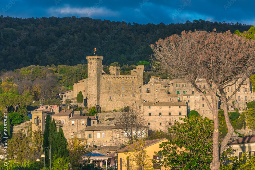 Bolsena (Italy) - The medieval town with castle on Bolsena Lake, Lazio region, central Italy