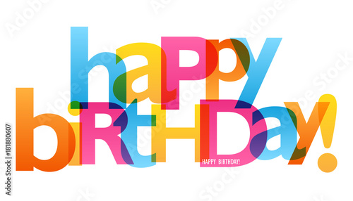"HAPPY BIRTHDAY" Vector Card