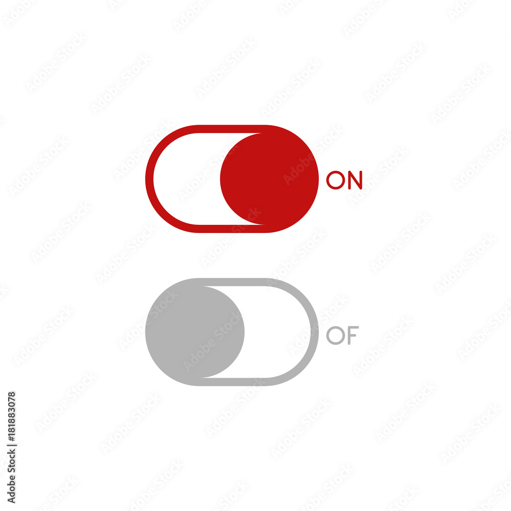 On off vector icon, switch symbol. Modern, simple flat vector illustration for web site or mobile app On off vector icon, switch symbol. Modern, simple flat vector illustration for web site or mobile app