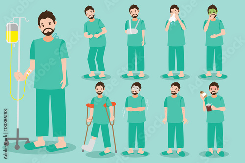 cute cartoon patient
