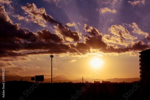 夕焼け 夕日