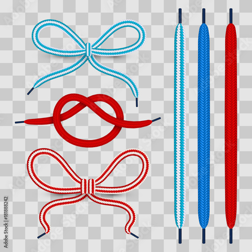 Colorful shoelace for footwear