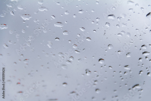 window and raindrops