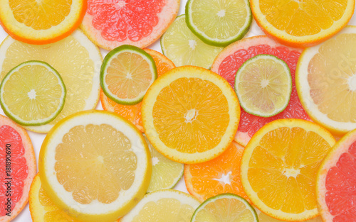 Background with citrus fruit