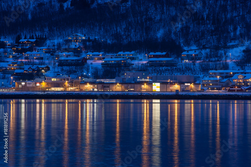 Tromso podczas nocy polarnej