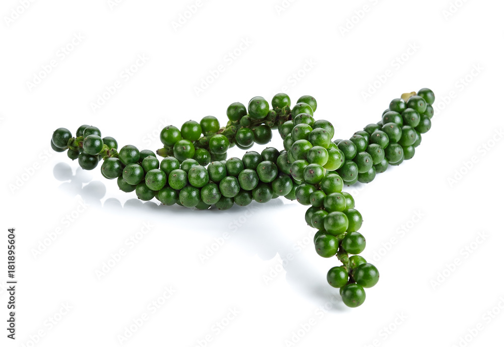Fresh piper nigrum isolated on a white background Fresh piper nigrum isolated on a white background