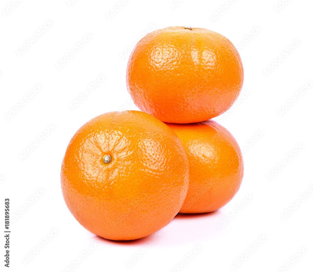 Fresh orange fruit isolated on white background Fresh orange fruit isolated on white background