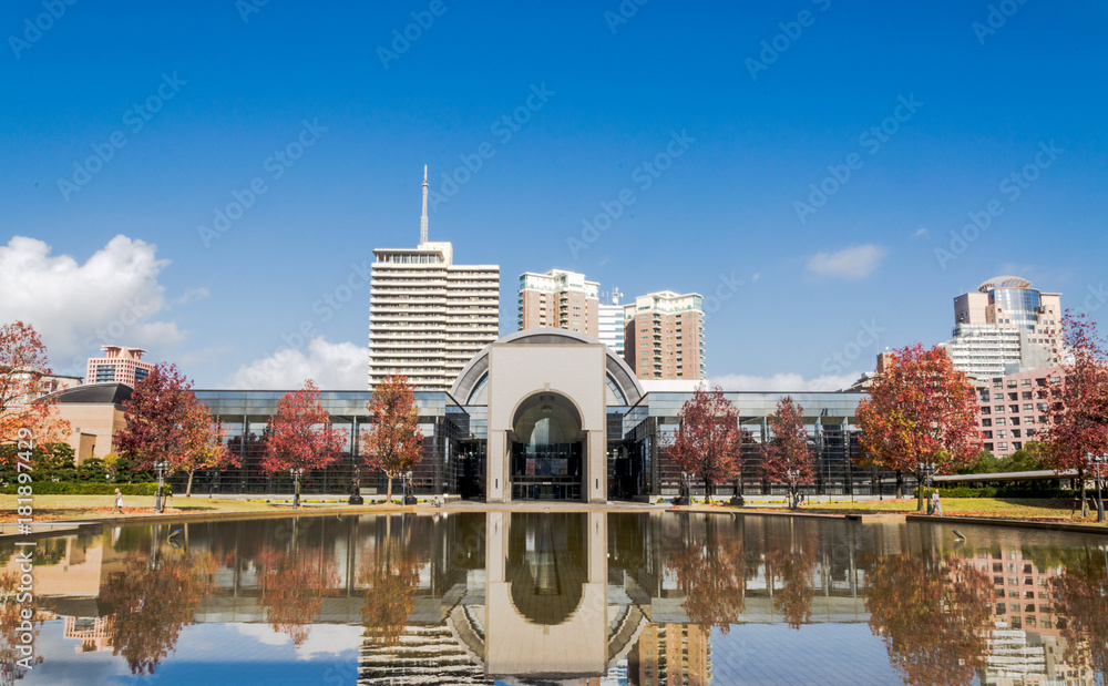 Obraz premium Fukuoka, Japan - november 15 2015: Fukuoka Museums