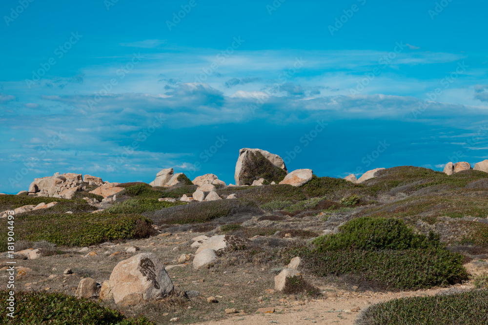 coastal landscape of Sardinia, cliff