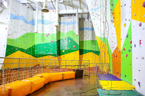 Fototapeta Naklejka Na Ścianę i Meble -  Interior of modern climbing gym