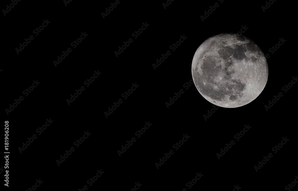 Fototapeta premium Framing the moon in the sky