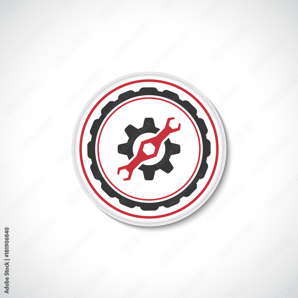 Auto service logo template. Auto service button. Auto service logo template. Auto service button.