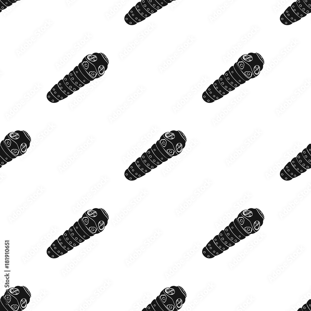 Caterpillar, butterfly larva. Insect caterpillar single icon in black style  vector symbol stock isometric illustration web. Stock Vector | Adobe Stock