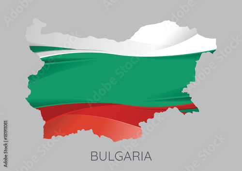 Obraz na plátně Map of Bulgaria