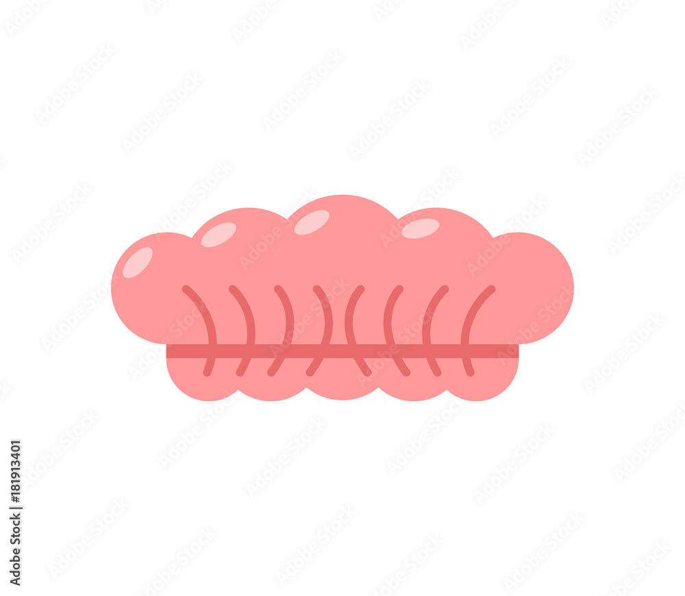 Shower cap isolated. Pink swim hat. Vector illustration. Shower cap isolated. Pink swim hat. Vector illustration.