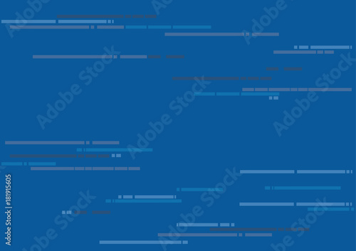 Modern flat blue color dots and lines