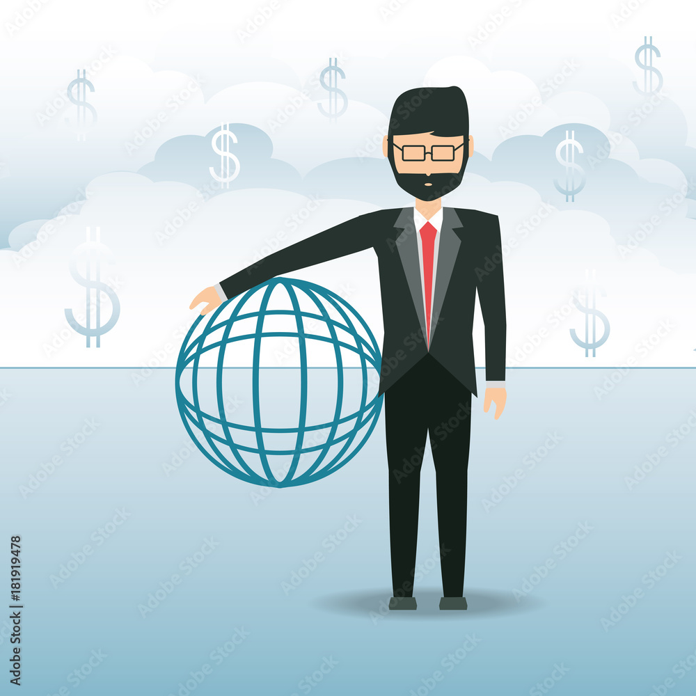 cartoon businessman design concept cartoon businessman design concept