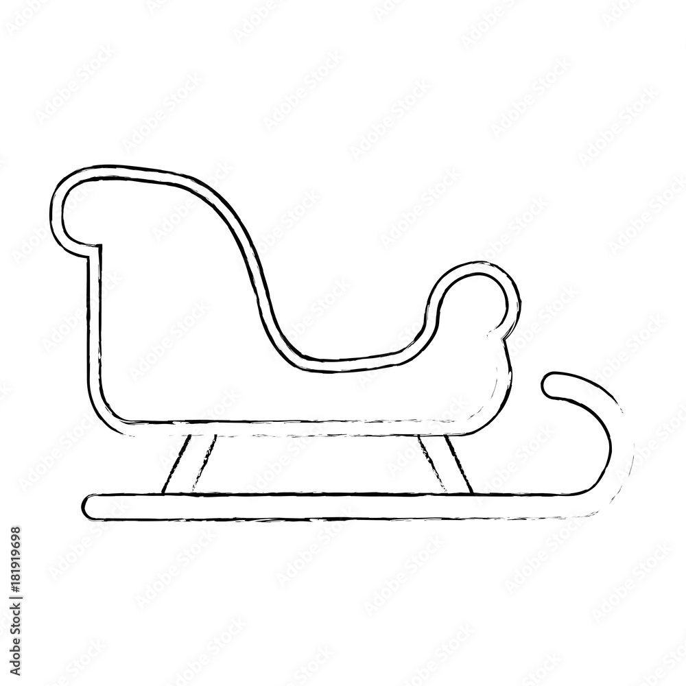 snow sledge isolated icon vector illustration design snow sledge isolated icon vector illustration design