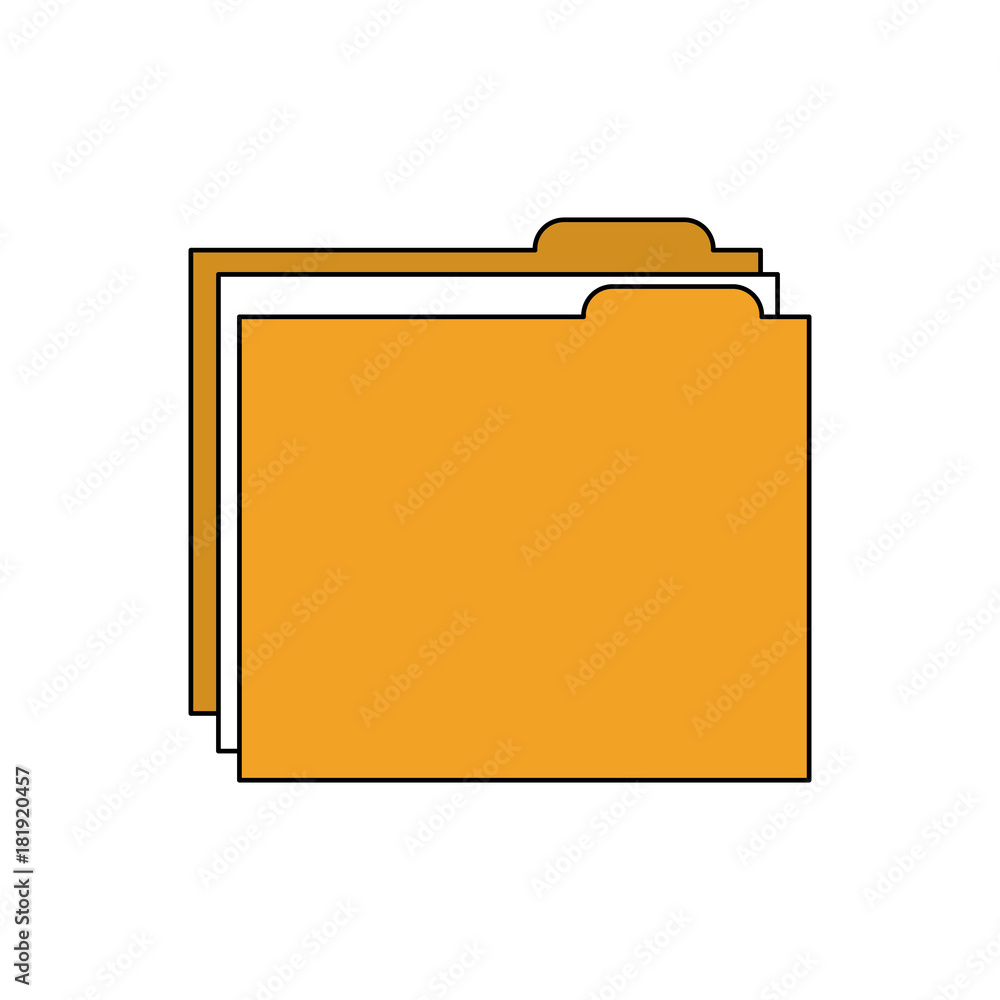 folder file document archive information vector illustration folder file document archive information vector illustration