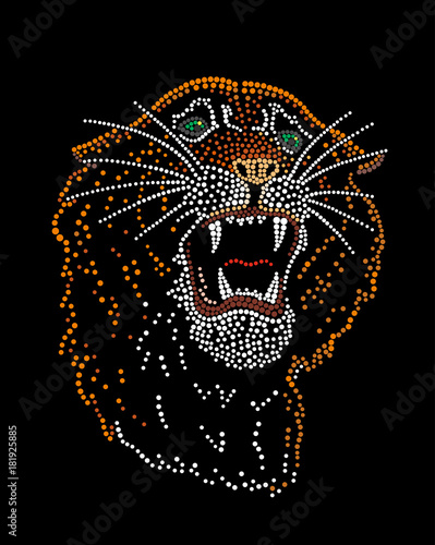 Fototapeta Naklejka Na Ścianę i Meble -  Muzzle of a tiger