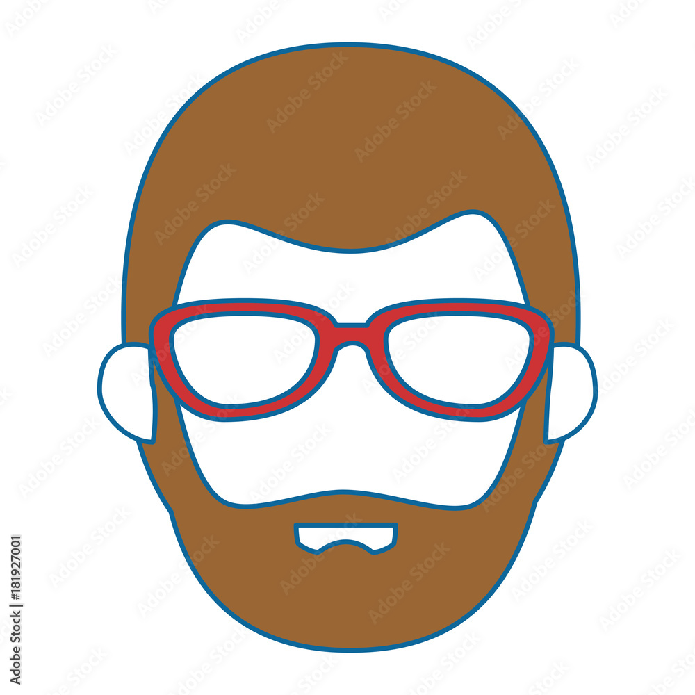 young man with glasses head avatar character vector illustration design young man with glasses head avatar character vector illustration design