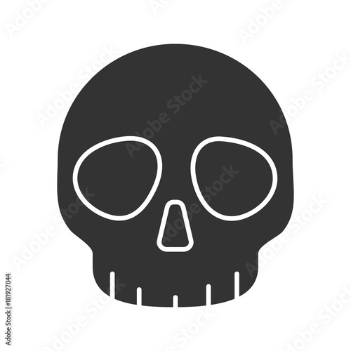 Skull glyph icon