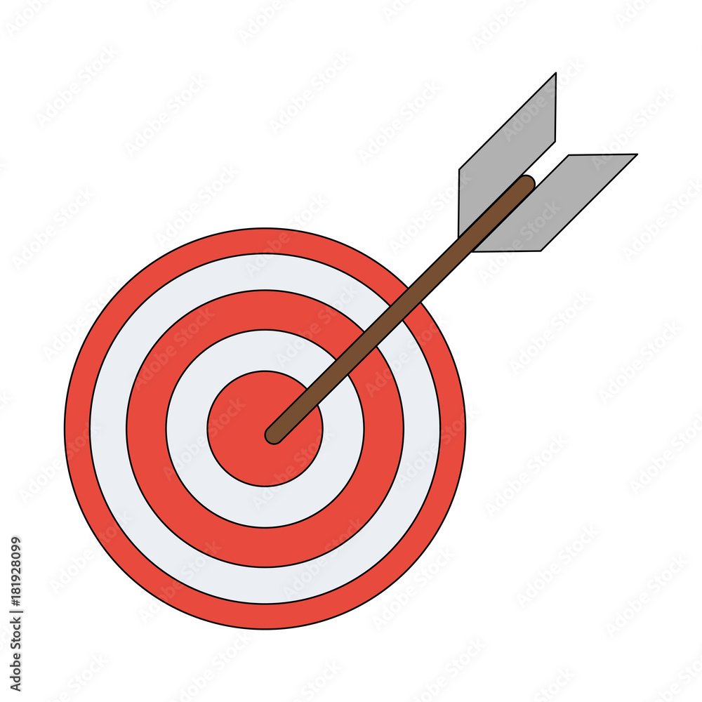 Target dartboard symbol