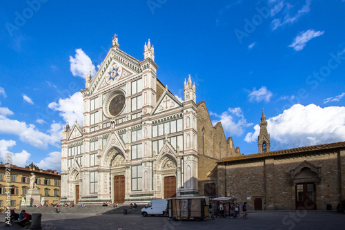 The Basilica di Santa Croce, Florence, Italy photo