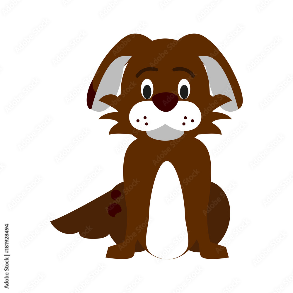 Obraz premium Cute dog cartoon