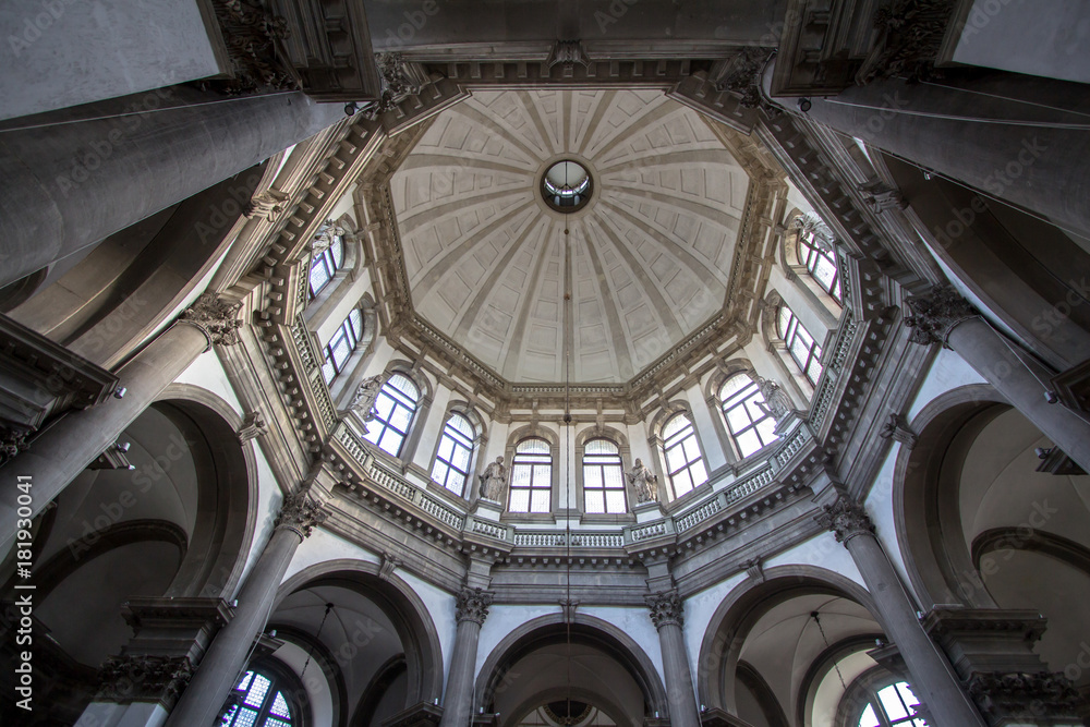 Interior of the Basilica Santa Maria della Salute, Venice