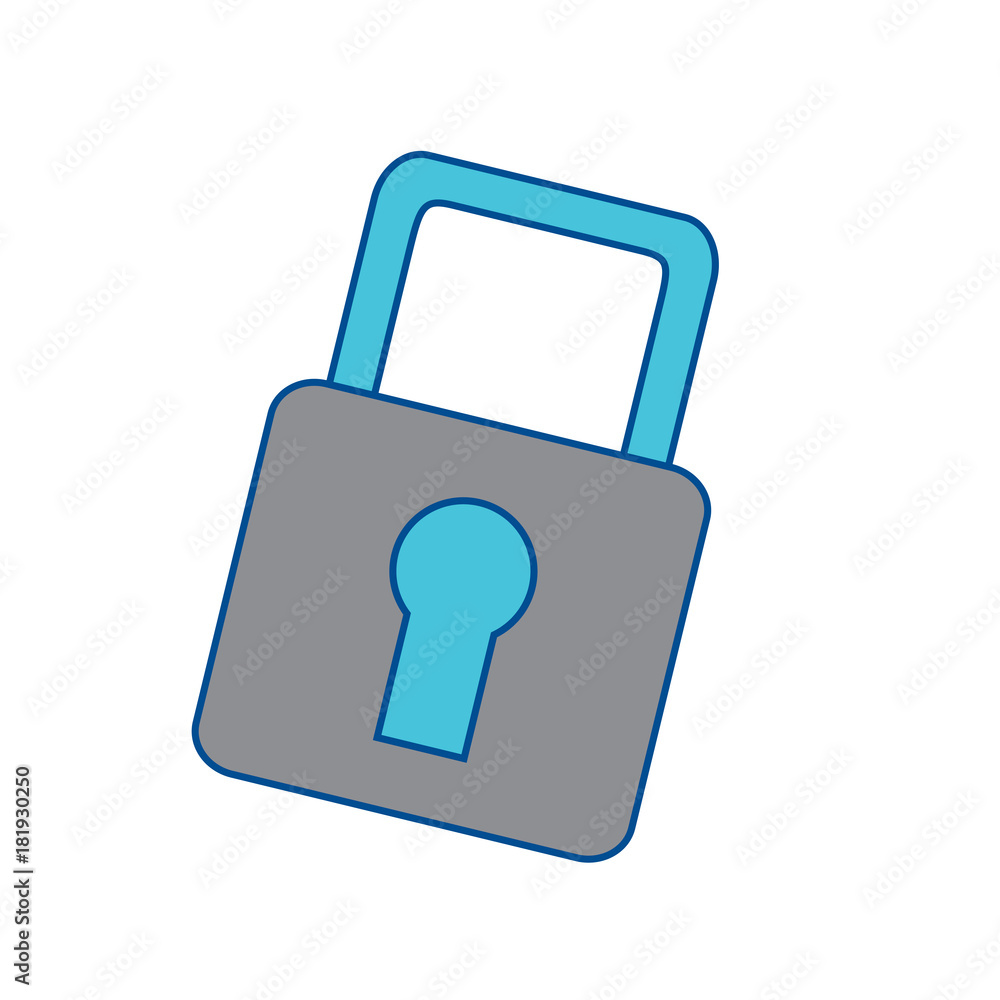 safety lock icon image vector illustration design grey and blue safety lock icon image vector illustration design grey and blue