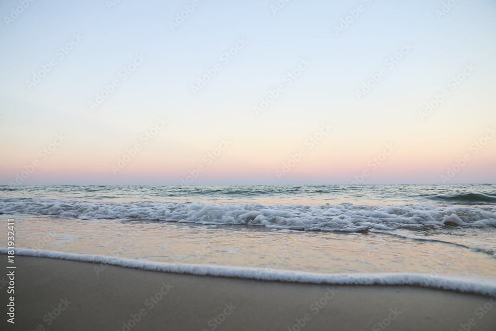 wave Sea water evening in holiday Happy Time
