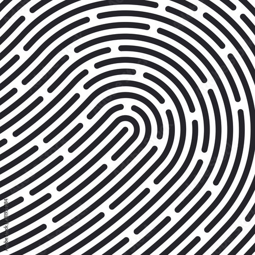 Fingerprint pattern. Vector illustration
