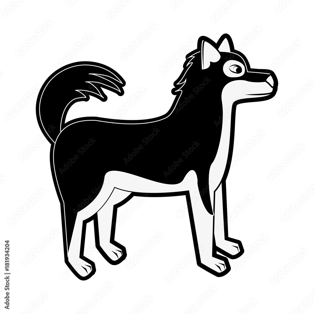 Fototapeta premium Cute dog cartoon