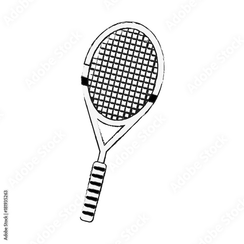 Badminton racket isolated © Jemastock
