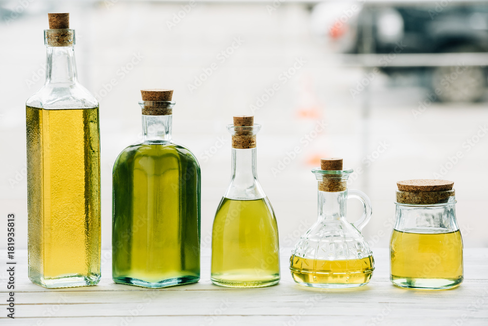 olive oil bottles