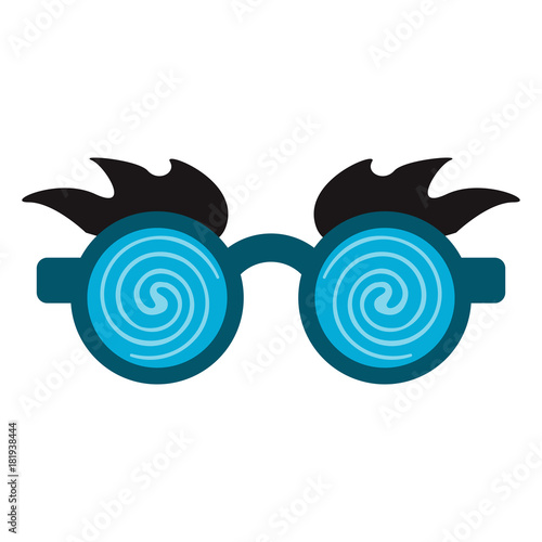 Joke glasses isolated