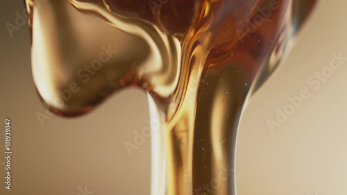 Thick honey dripping.  Shot with high speed camera, phantom flex 4K. Slow Motion.
